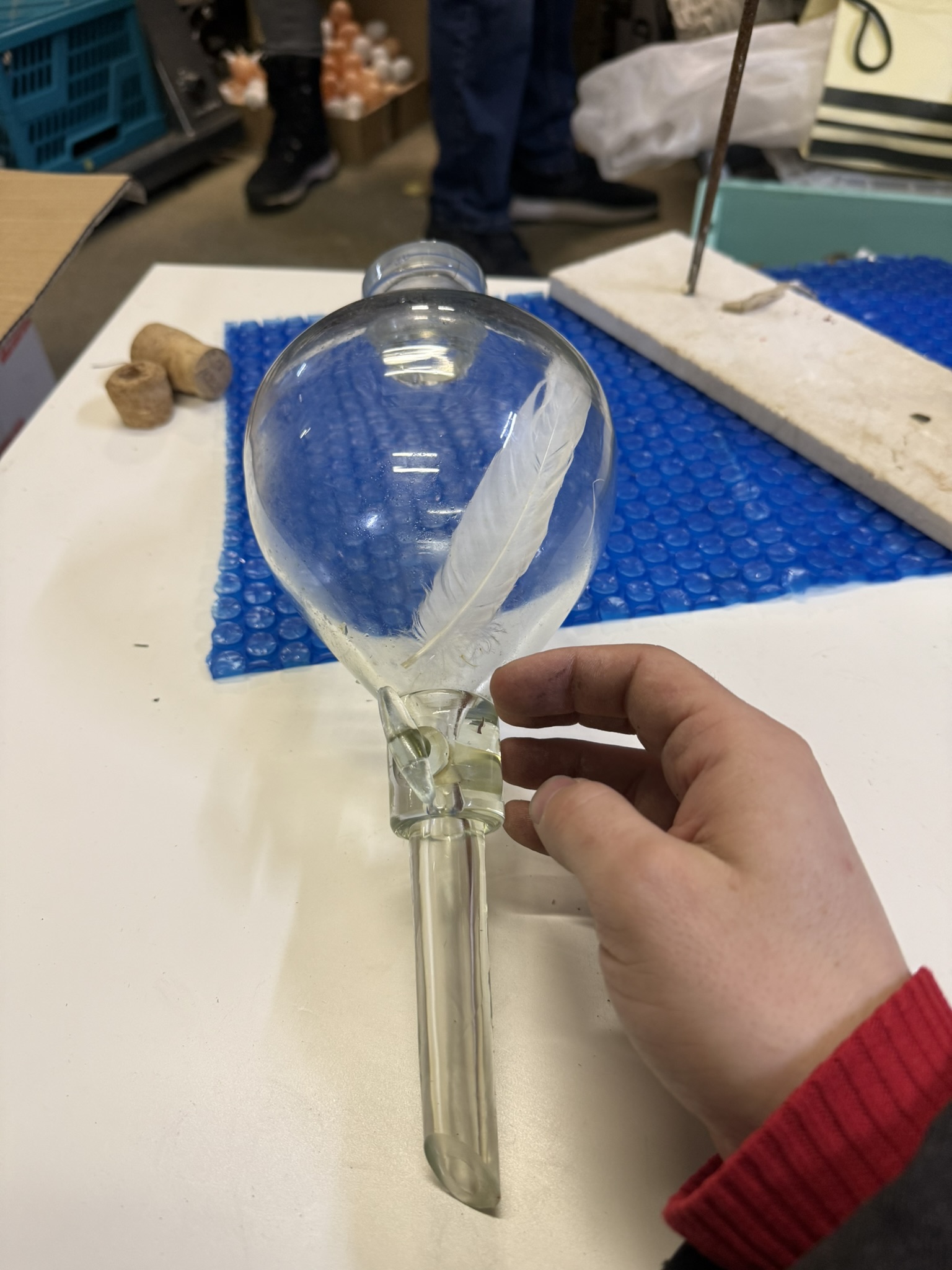 A08-017 Scheidetrichter mit Feder