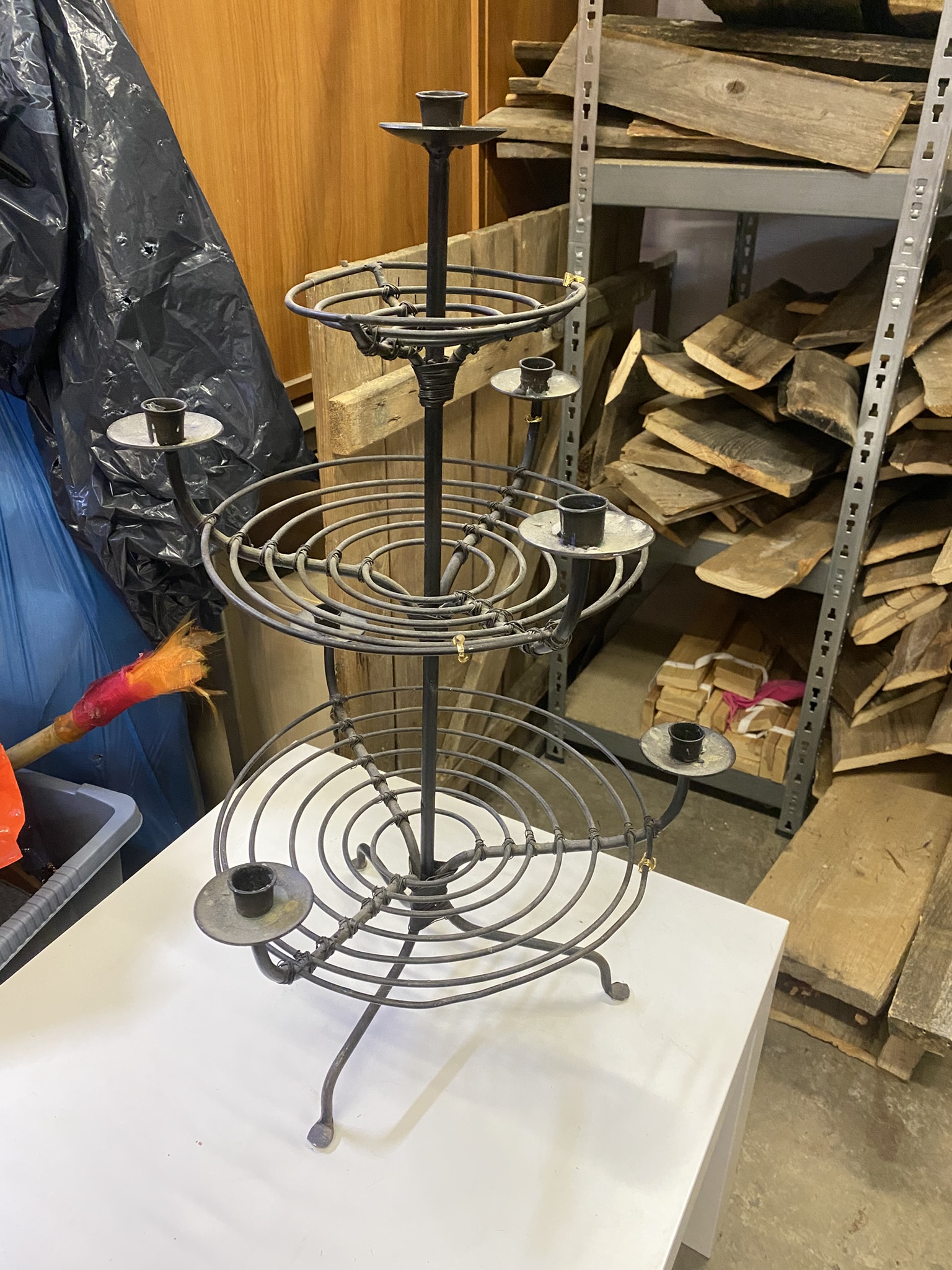 A01-035 Kerzenständer Etagére