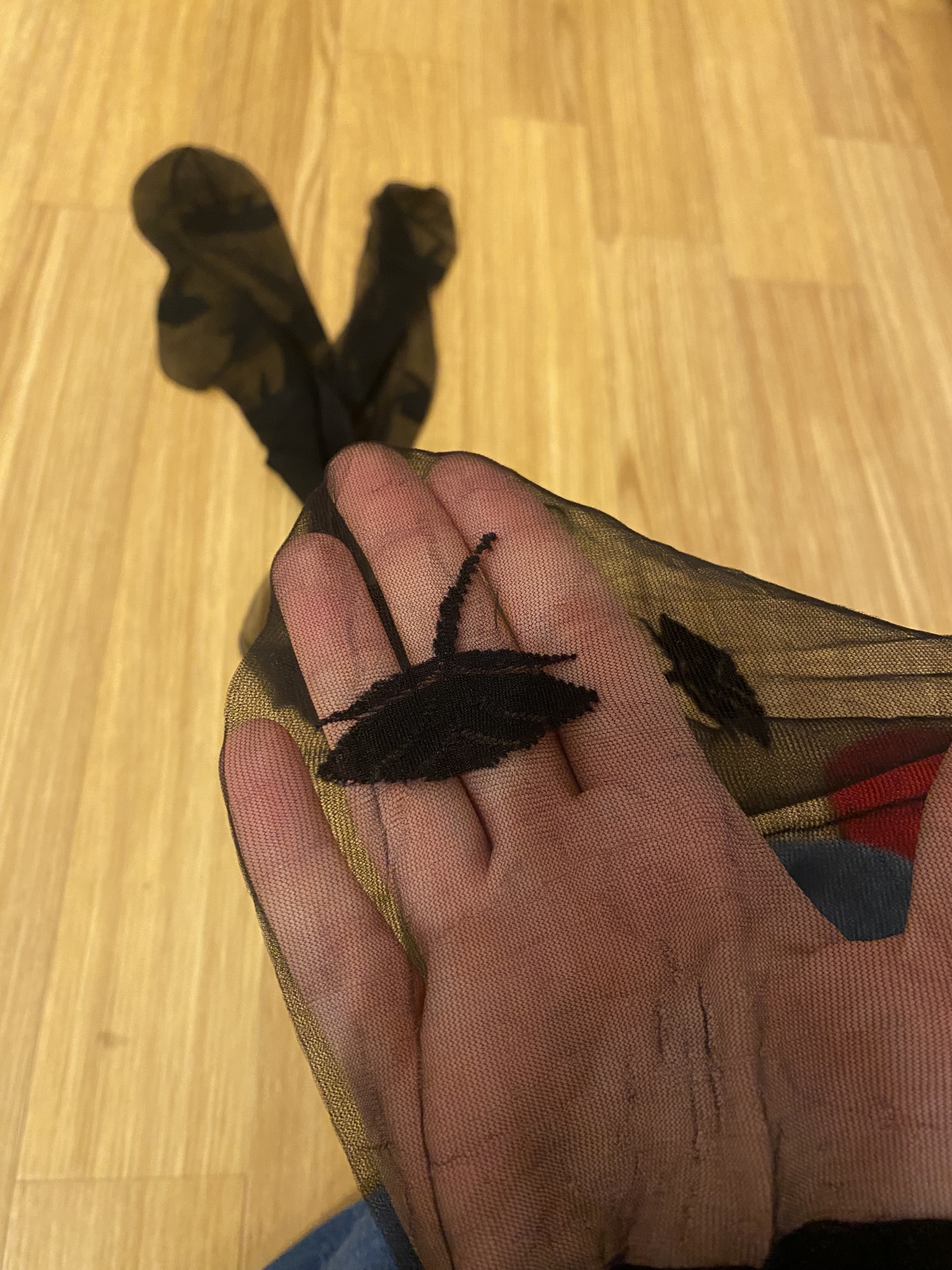 ST31 Feinstrumpfhose mit Rosen