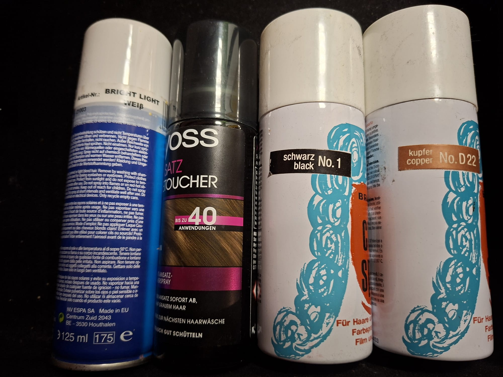 Inhalt Schminkkoffer und Haarkoffer
