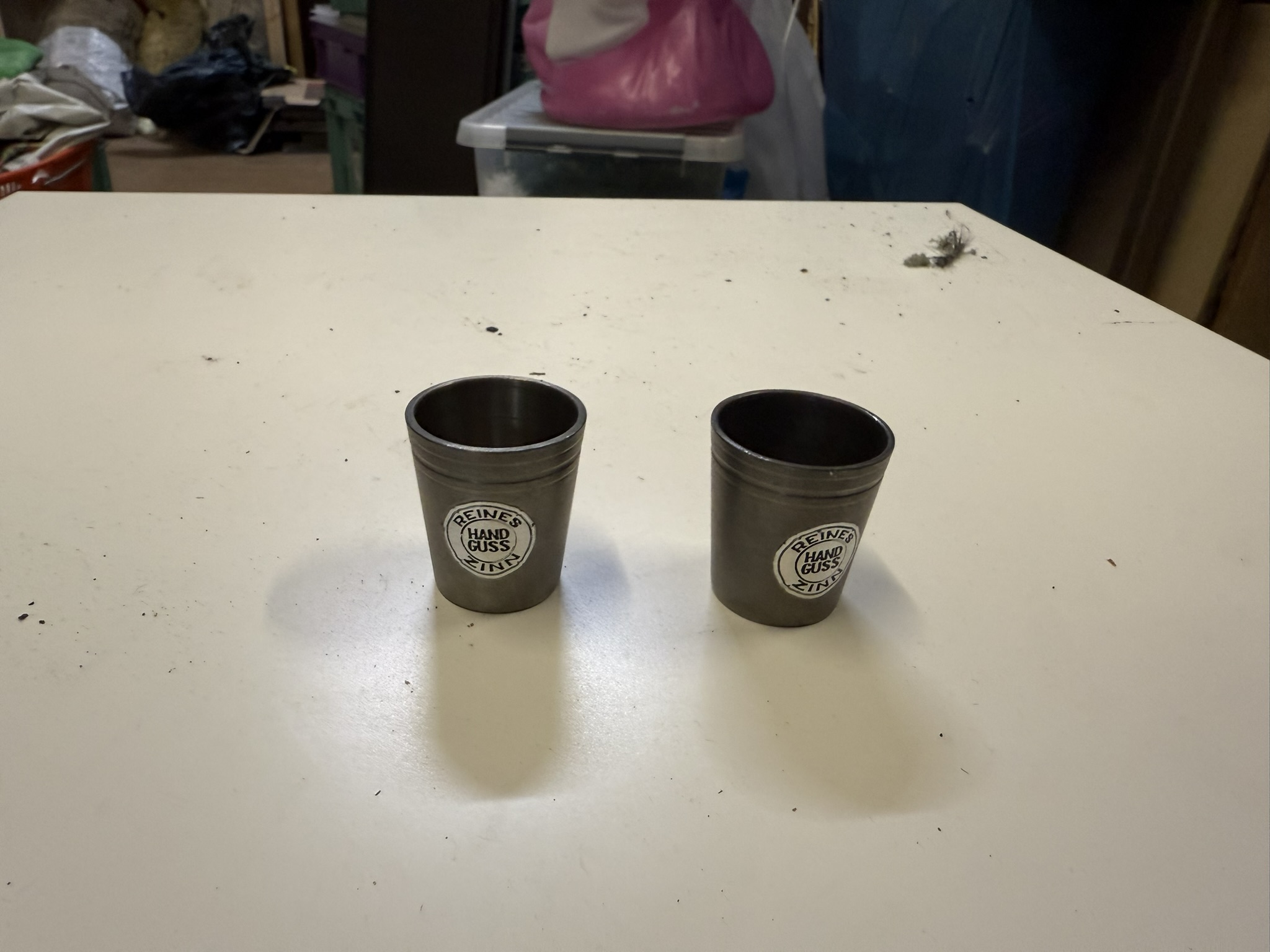 A04-024 Schnapsbecher Zinn