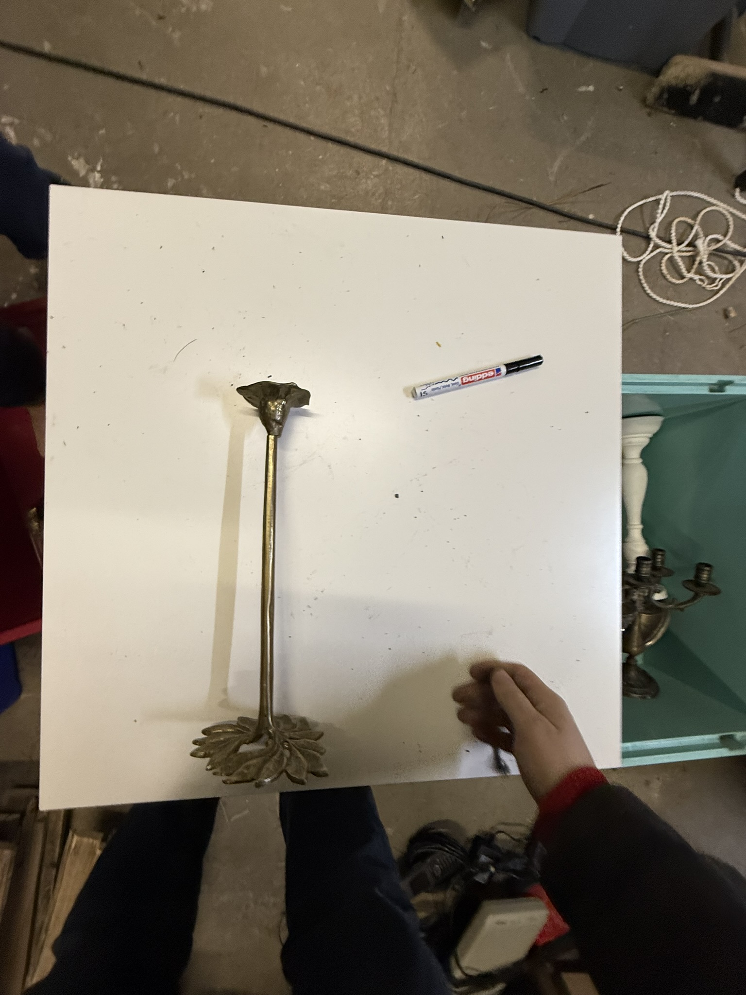 A05-011 Kerzenständer Messing