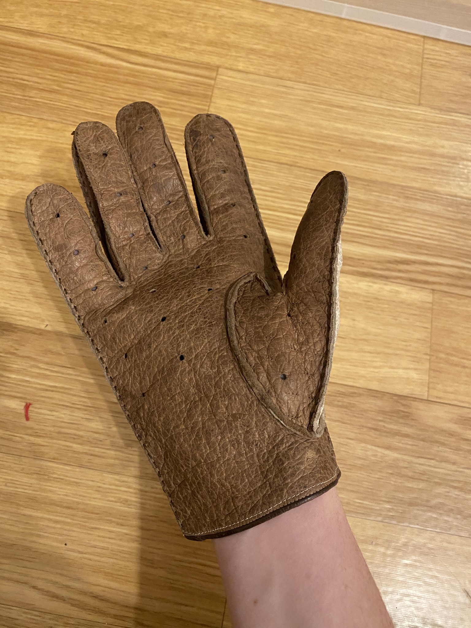 HD22 Autofahrer-Lederhandschuhe