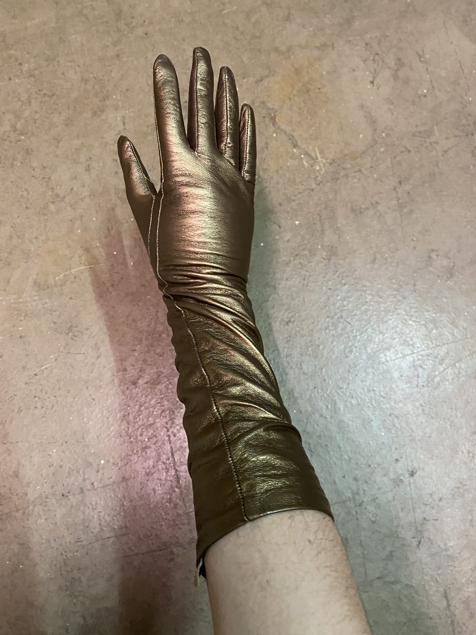 HD58 Lederhandschuhe lang