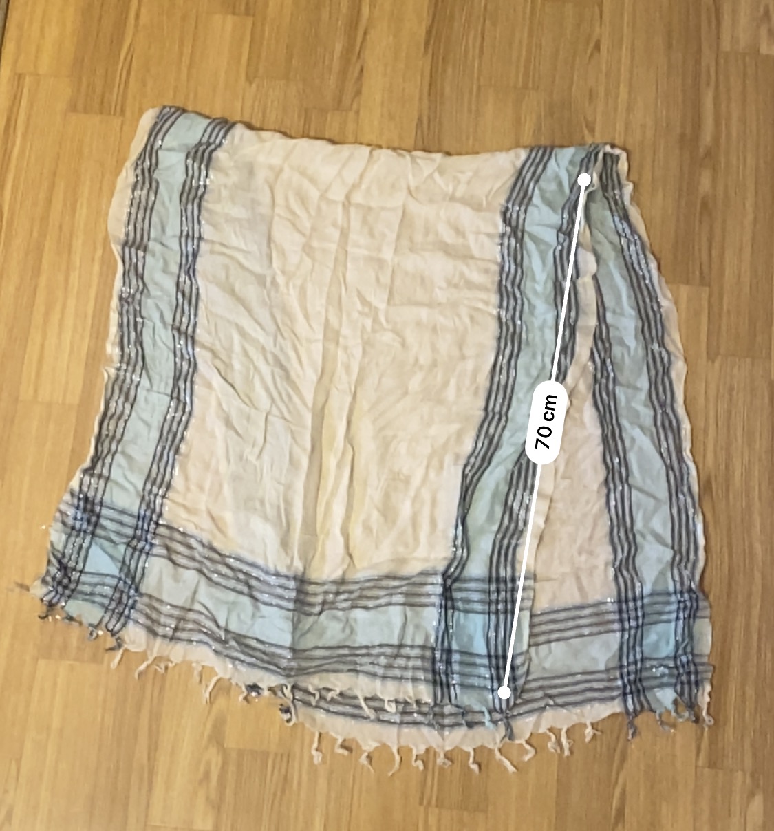 TU29 Schal mit Fransen