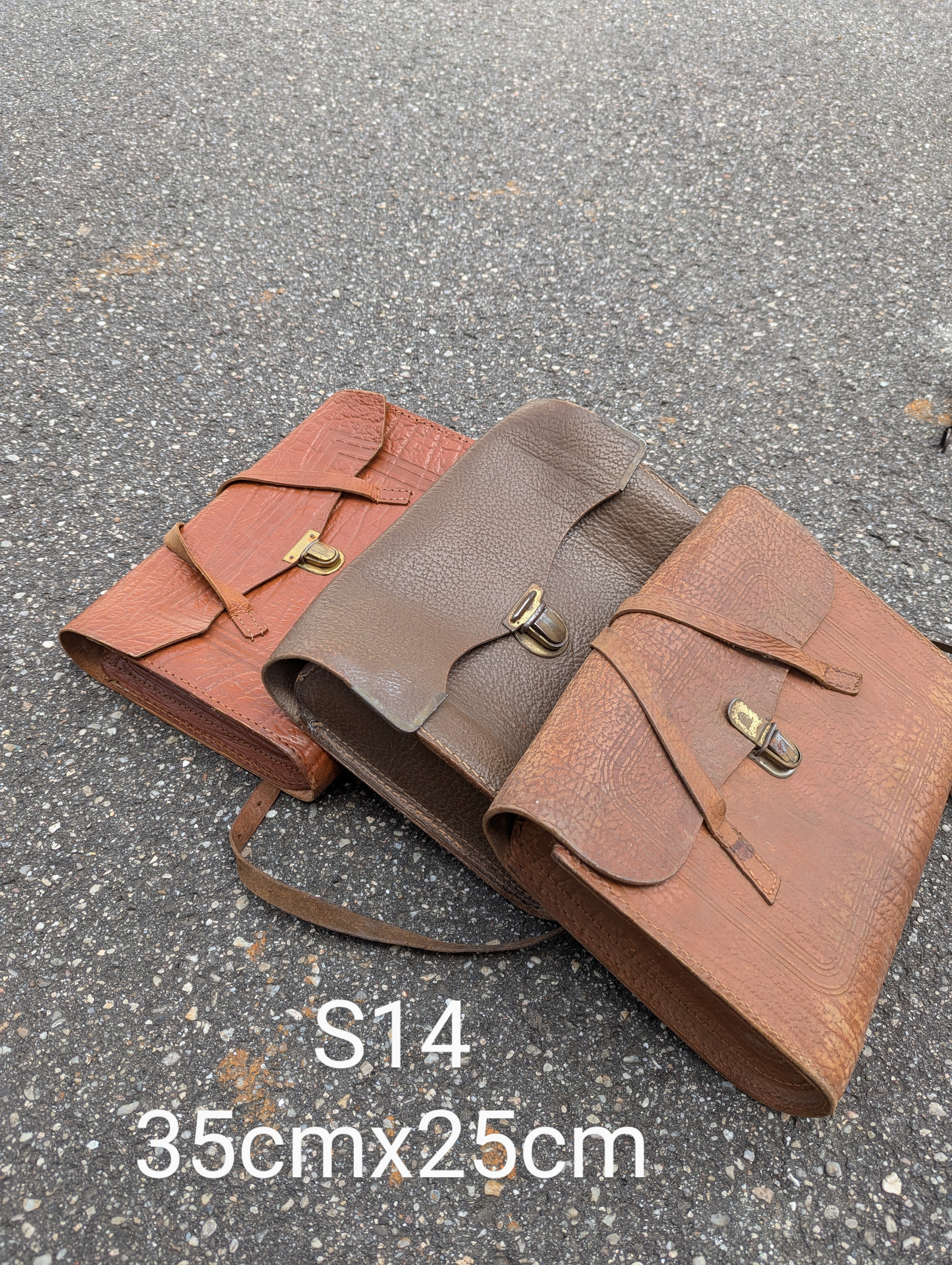 S01-014 Leder-Aktentasche