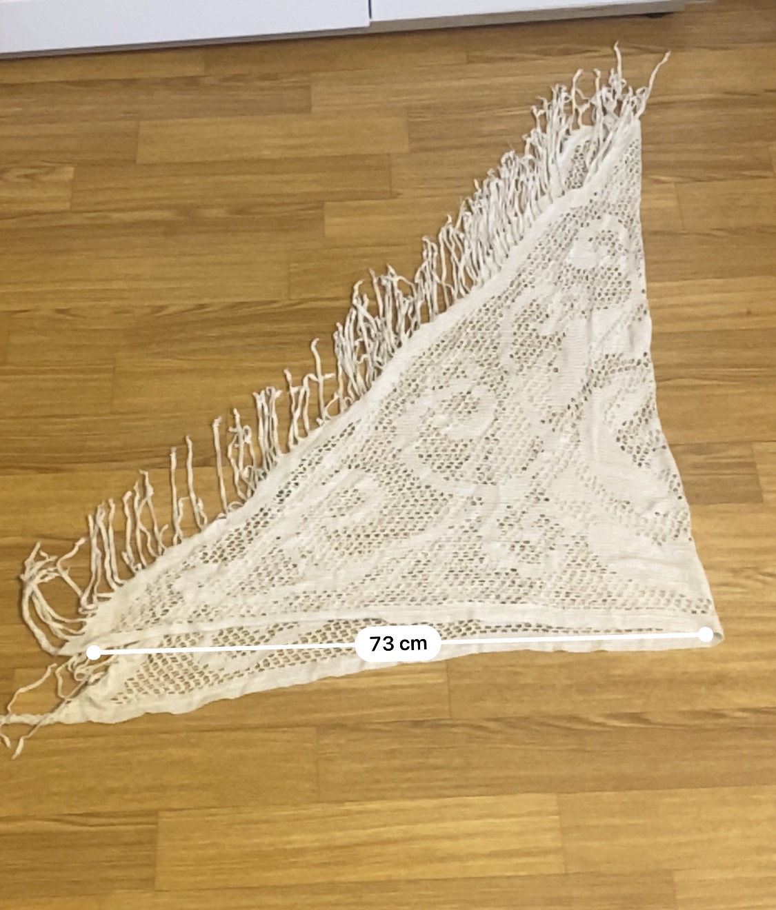 TU18 Dreieckstuch mit Fransen