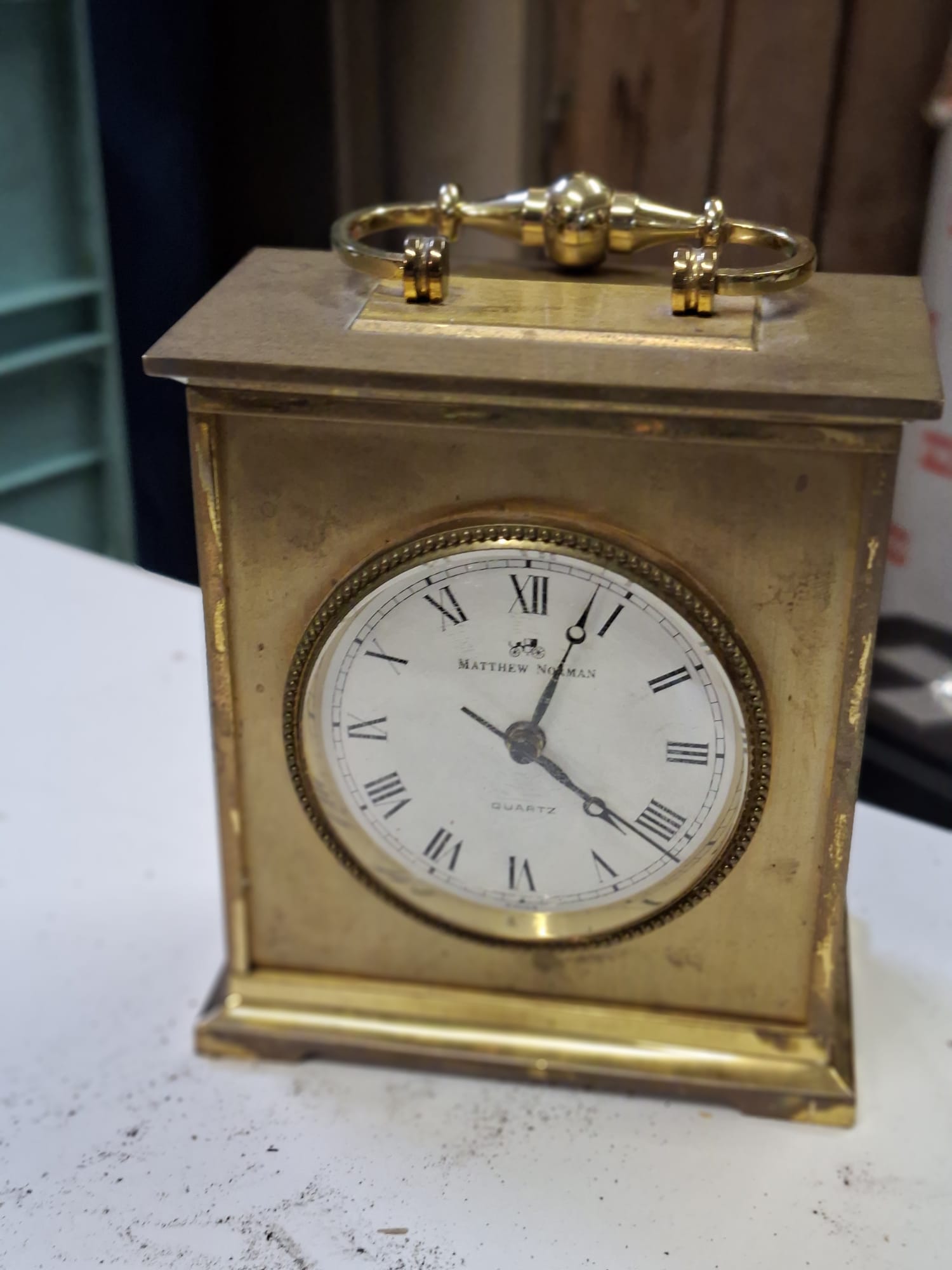 A05-023 Standuhr Messing