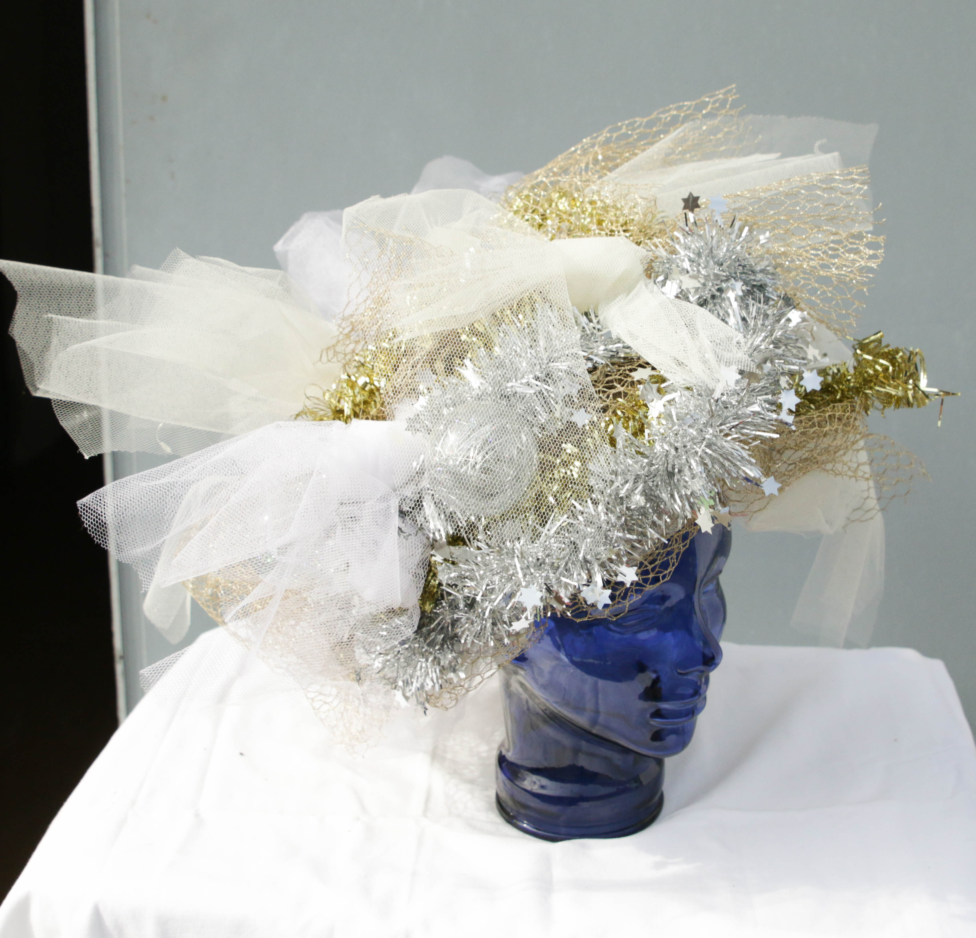 HUT178 Weihnachtshut mit Lichterkette