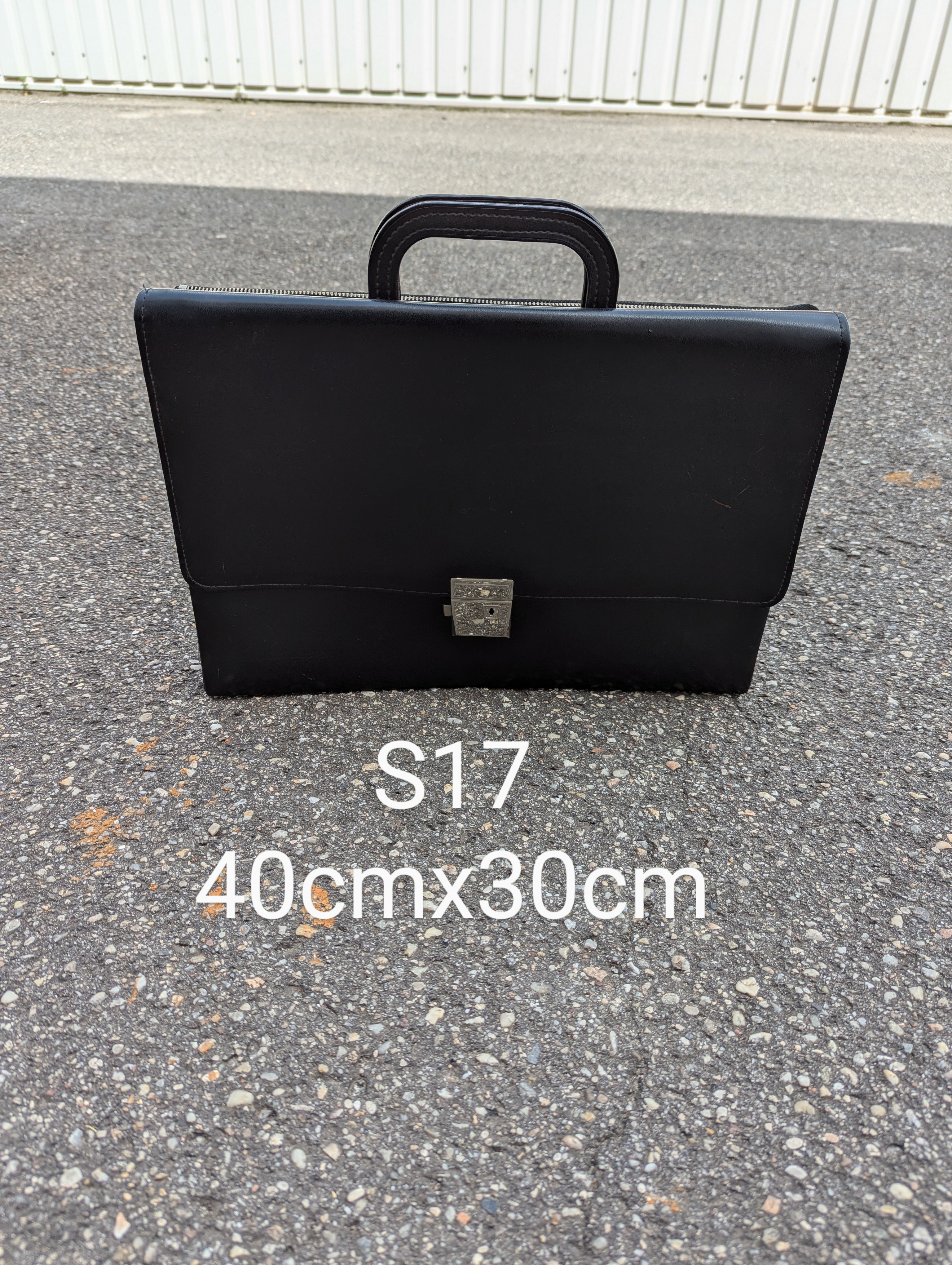 S01-017 Leder-Aktentasche