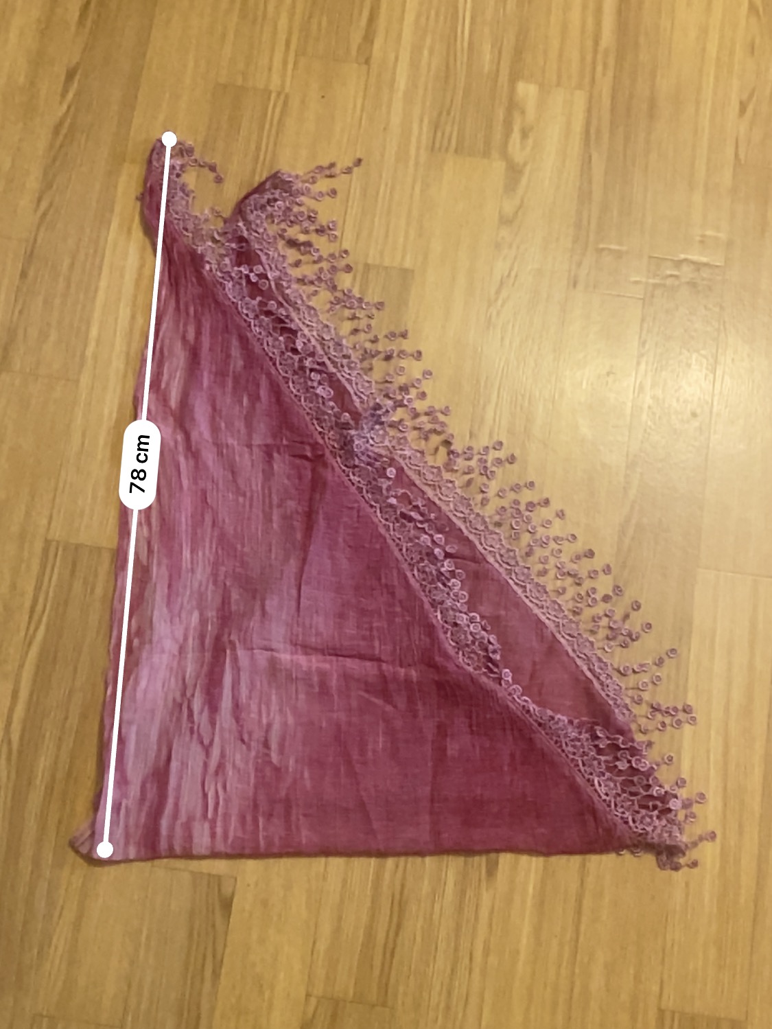 TU39 Dreieckstuch mit Fransen