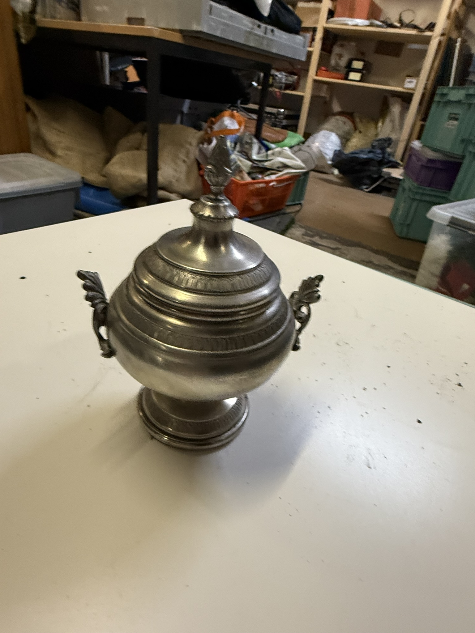 A04-011 Zuckerdose Zinn