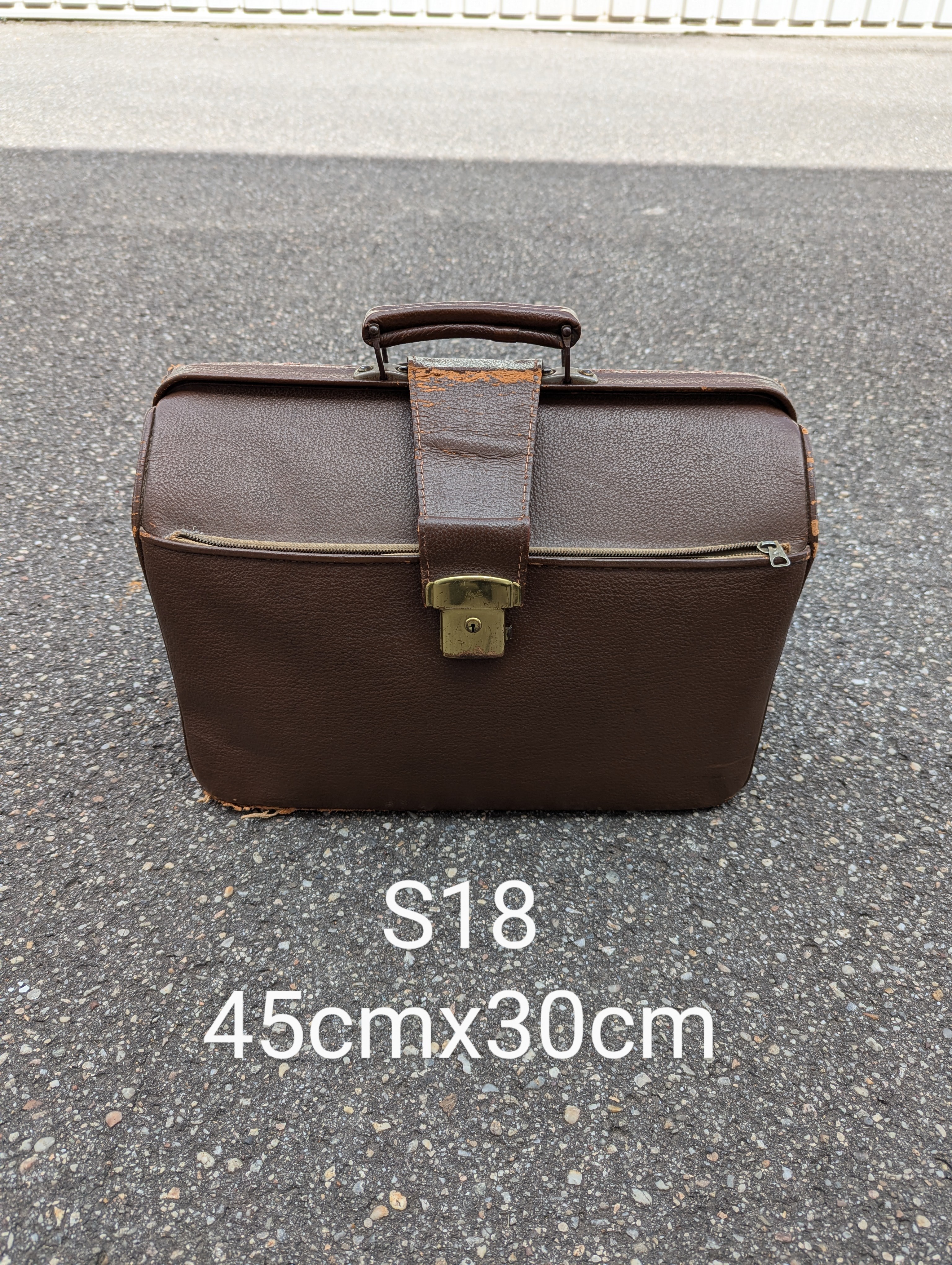 S01-018 Leder-Aktentasche